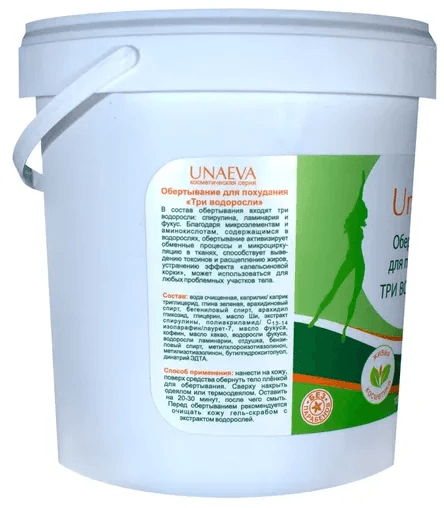Обертывание для похудания "Три водоросли" UNAEVA 1000 мл Обертывание для похудания "Три водоросли" UNAEVA 1000 мл