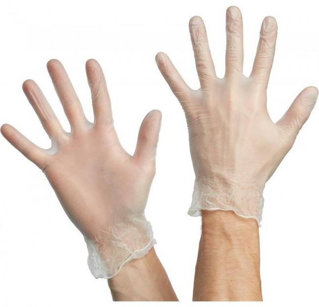 Перчатки виниловые неопудренные KLEVER 10 упаковок по 100 штук Перчатки виниловые неопудренные KLEVER 10 упаковок по 100 штук