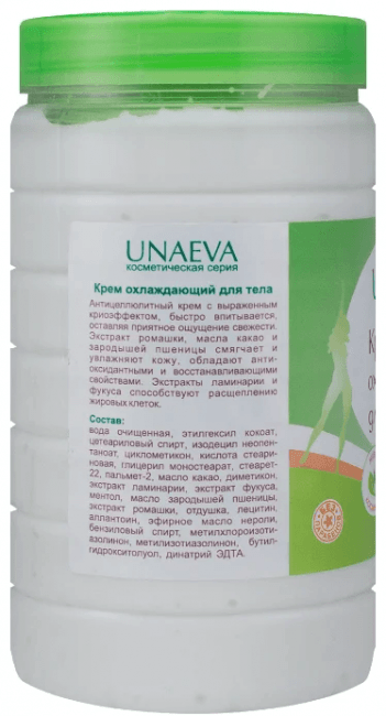 Крем для тела антицеллюлитный охлаждающий Unaeva 750 мл Крем для тела антицеллюлитный охлаждающий Unaeva 750 мл
