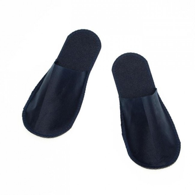 Одноразовые тапочки "Стандарт" с закрытым мысом, синие