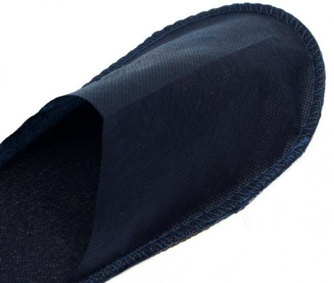 Одноразовые тапочки "Стандарт" с закрытым мысом, синие