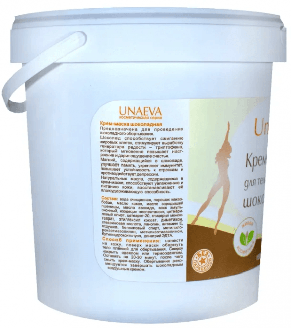 Шоколадная крем-маска для тела Unaeva 1000 мл