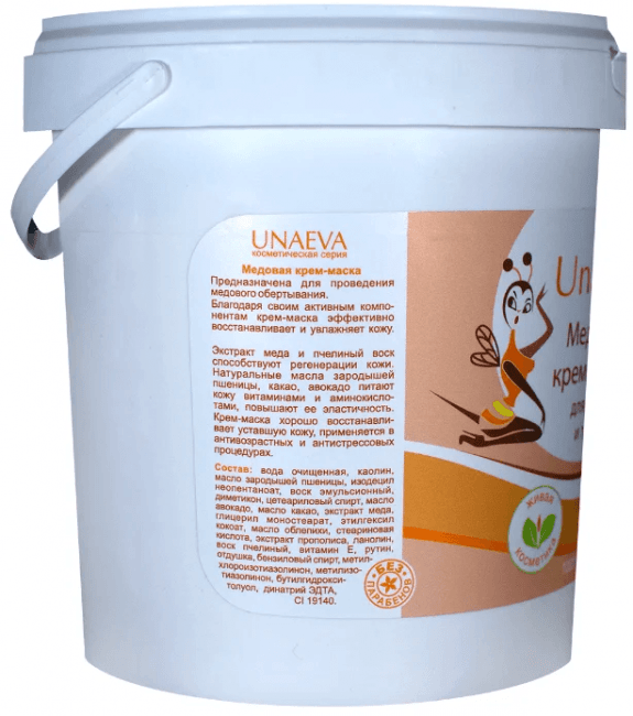 Медовая крем-маска для тела Unaeva 1000 мл