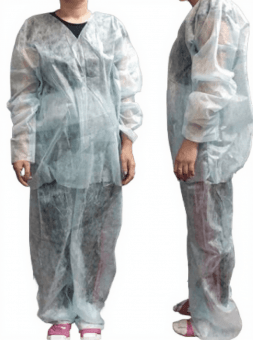 Рубашка для прессотерапии из спанбонда (одноразовая), белая, 10 шт.