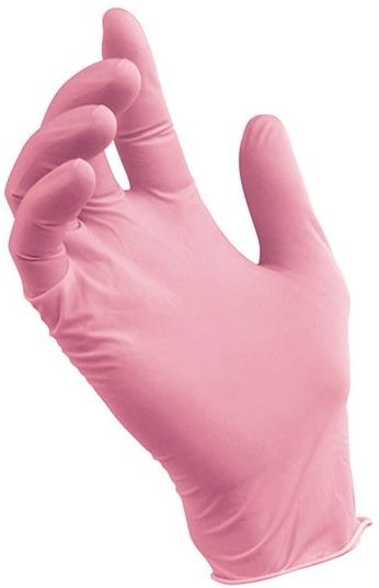 Nitrile, смотровые нитриловые перчатки, розовые, 100 штук Nitrile, смотровые нитриловые перчатки, розовые, 100 штук
