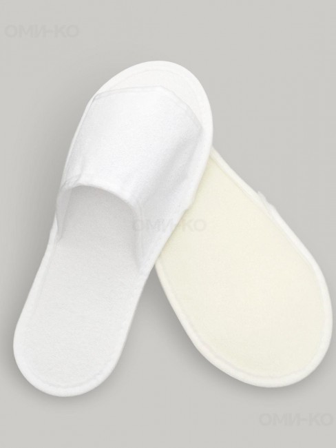 Тапочки одноразовые махровые Оптима 20 пар (40 штук)