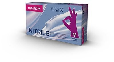 MediOk Нитриловые перчатки Пурпурные 50 пар MediOk Нитриловые перчатки Пурпурные 50 пар
