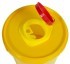Емкость-контейнер одноразовая (желтого цвета) МК-01 «МедКом» (для сбора острого инструментария класса Б), 2 литра