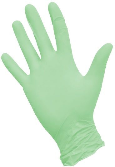 Перчатки нитриловые NitriMAX, неопудренные, зеленые 100 шт