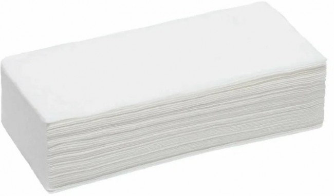 Полотенца из спанлейса ЛАЙТ, 35 х 70 см белые 50 штук