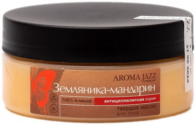 Aroma Jazz Твердое массажное масло Землянично-мандариновый джаз 150 мл