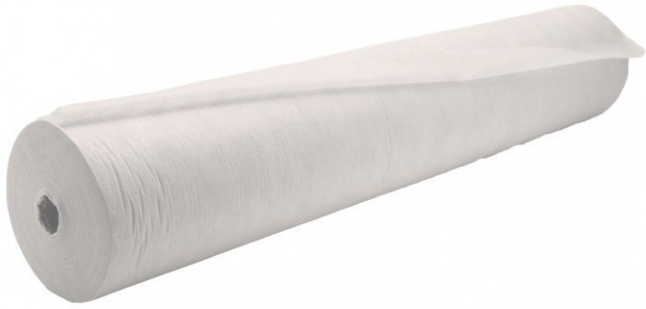 Простыни одноразовые в рулоне 70 на 200 см с перфорацией, белые, 15 грамм, 100 штук