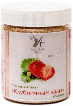 Aroma Jazz Сухой скраб Арома Джаз Клубничный джаз 600 гр