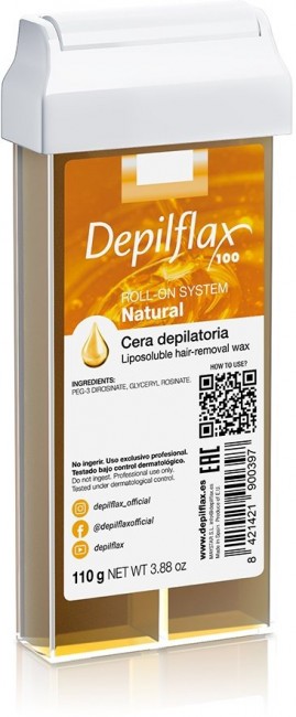 Воск в картридже DepilFlax Натуральный 110 мл Воск в картридже DepilFlax Натуральный 110 мл