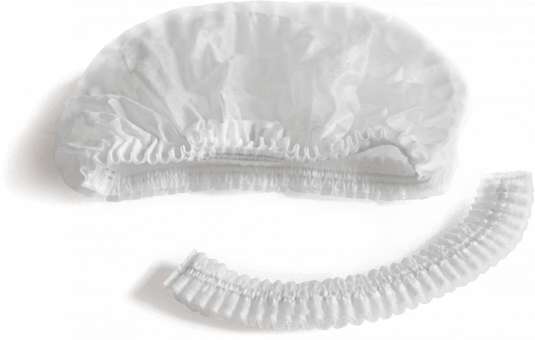 Одноразовые шапочки, белые 100 штук