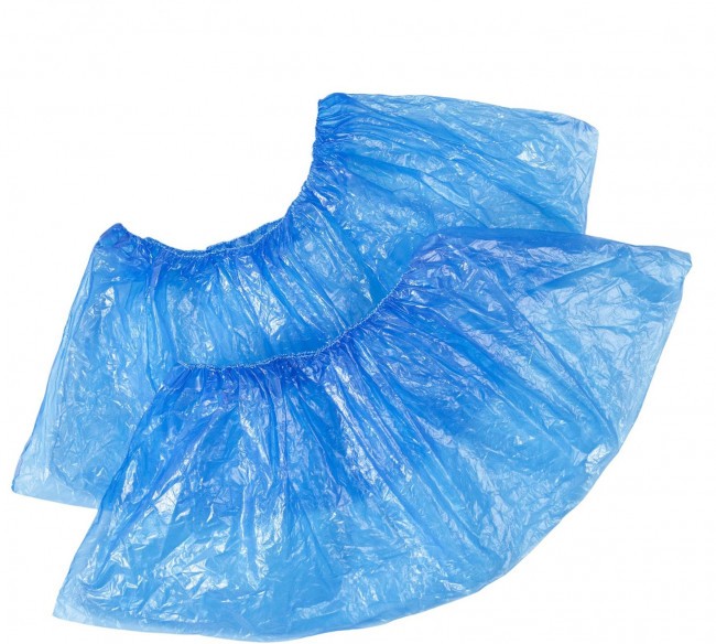 Бахилы двойные в евроблоке СУПЕР ЭКСТРА 450 пар 39х14 см двойная резинка 23 мкм 5 г ELEGREEN