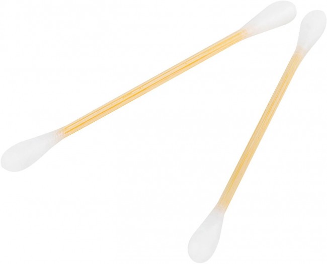 Ватные палочки 1000 штук (5х200 шт) бамбуковый стик 100% хлопок зип-лок ЗОЛОТОЙ ИДЕАЛ