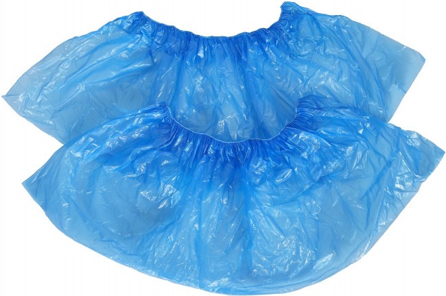 Бахилы ПНД в евроблоке 25 мкр синие 500 пар Бахилы ПНД в евроблоке 25 мкр синие 500 пар