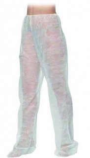 Штаны для прессотерапии из спанбонда (одноразовые), белые, 10 шт.