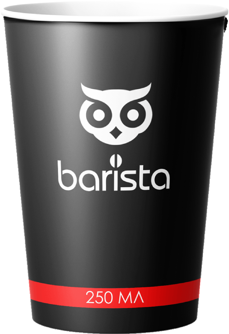 Купить стаканчики одноразовые бумажные BARISTA 250 мл для кофе, чая ...
