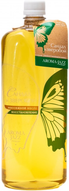 Aroma Jazz Массажное масло Сандал и зверобой 1000 мл Aroma Jazz Массажное масло Сандал и зверобой 1000 мл