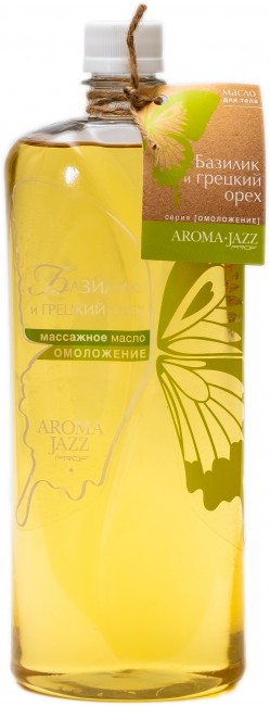 Aroma Jazz Массажное масло Базилик и грецкий орех 1000 мл Aroma Jazz Массажное масло Базилик и грецкий орех 1000 мл