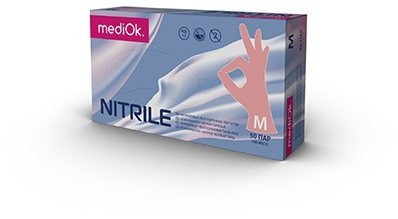 MediOk Нитриловые перчатки Розовые (Фламинго) 50 пар MediOk Нитриловые перчатки Розовые (Фламинго) 50 пар