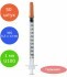 Инсулиновый шприц U100 1 мл с интегрированной иглой 30G 0,30 x 13 мм, Vogt Medical, Германия, 50 штук